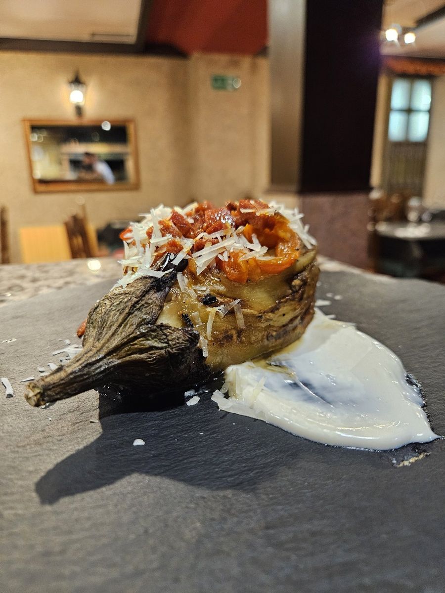 Ensalada templada en O Ferro Parrilla